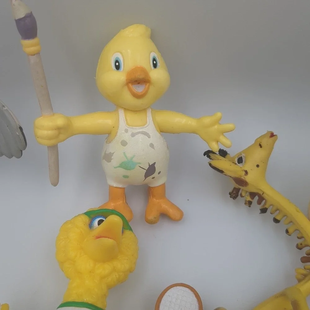 Vintage 18 Piece Disney PVC Toy Lot: Little Mermaid, Winnie The Pooh & More